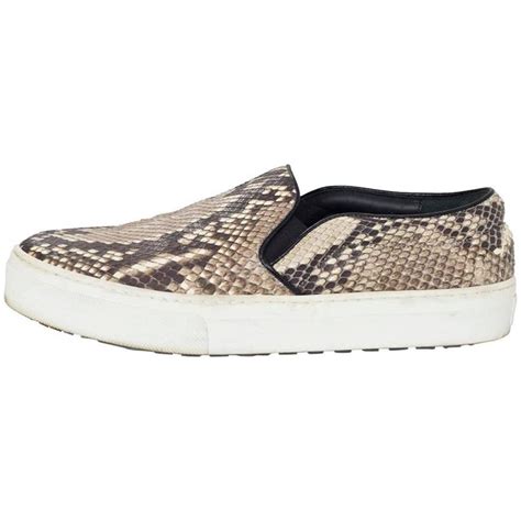 celine python skate shoes|Celine Orange Python Skate Shoes (38.5) .